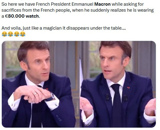 An X/Twitter Account with over 700k followers and 2.1 million views at the time of writing.