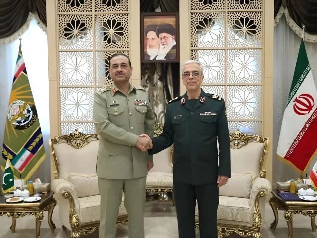 Field Marshal Asim Munir’s last private meeting with Maj. Gen. Mohammad Bagheri on May 27, 2025, when the watch was allegedly exchanged.