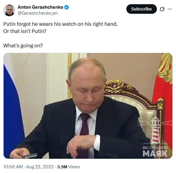 Putin: The Body Double Watch