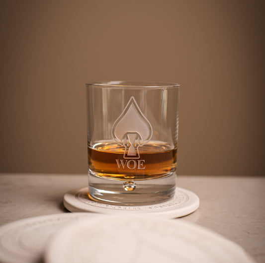 W.O.E. Spearhead Whiskey Glass - NEW