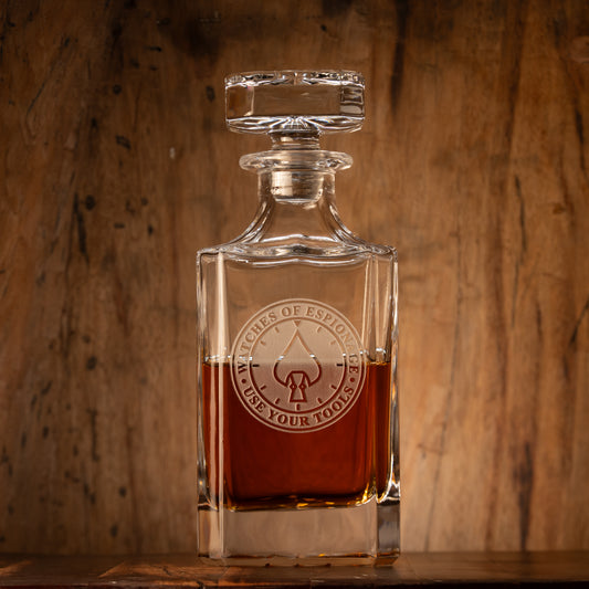 W.O.E. Use Your Tools Decanter -NEW