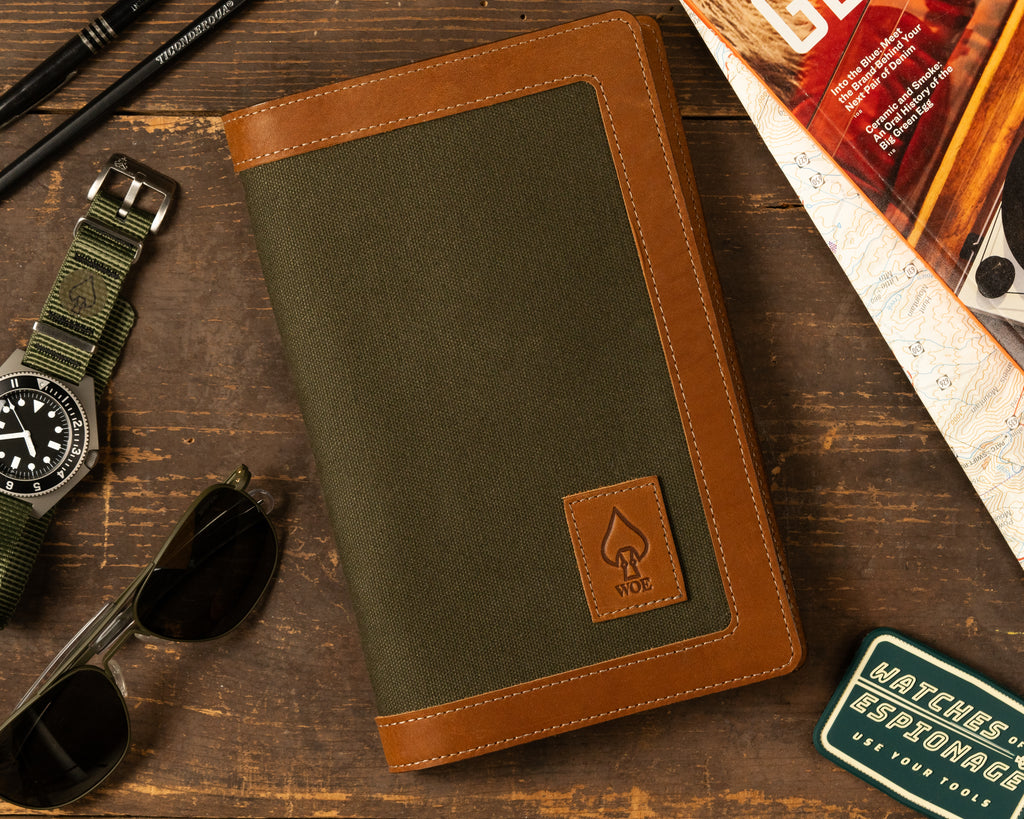 Leather & Canvas Moleskine Cover