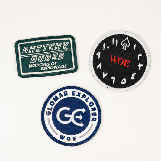 W.O.E. 3 Patch Pack Hook & Loop