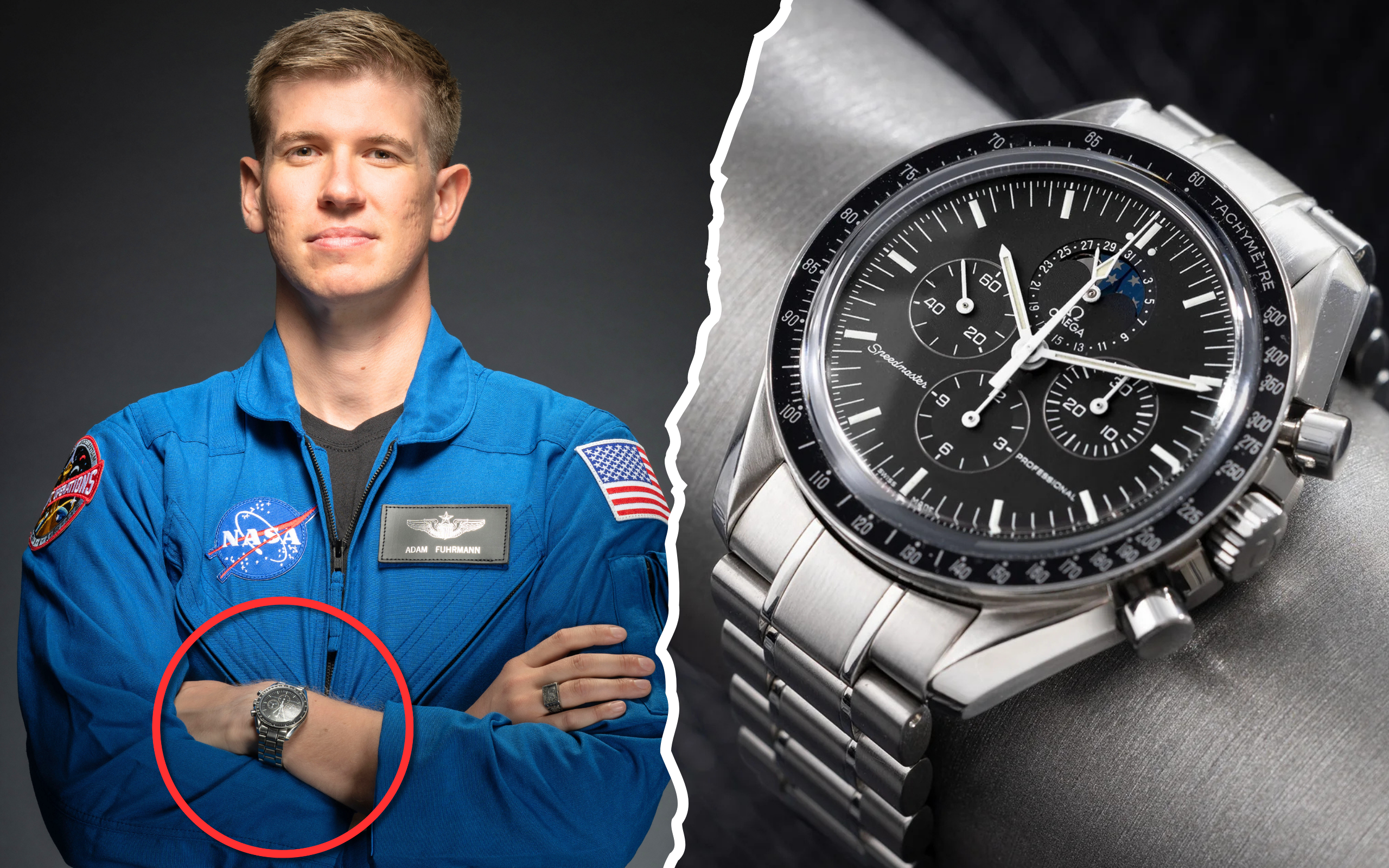 NASA Astronaut Candidate Wears An Omega Speedmaster