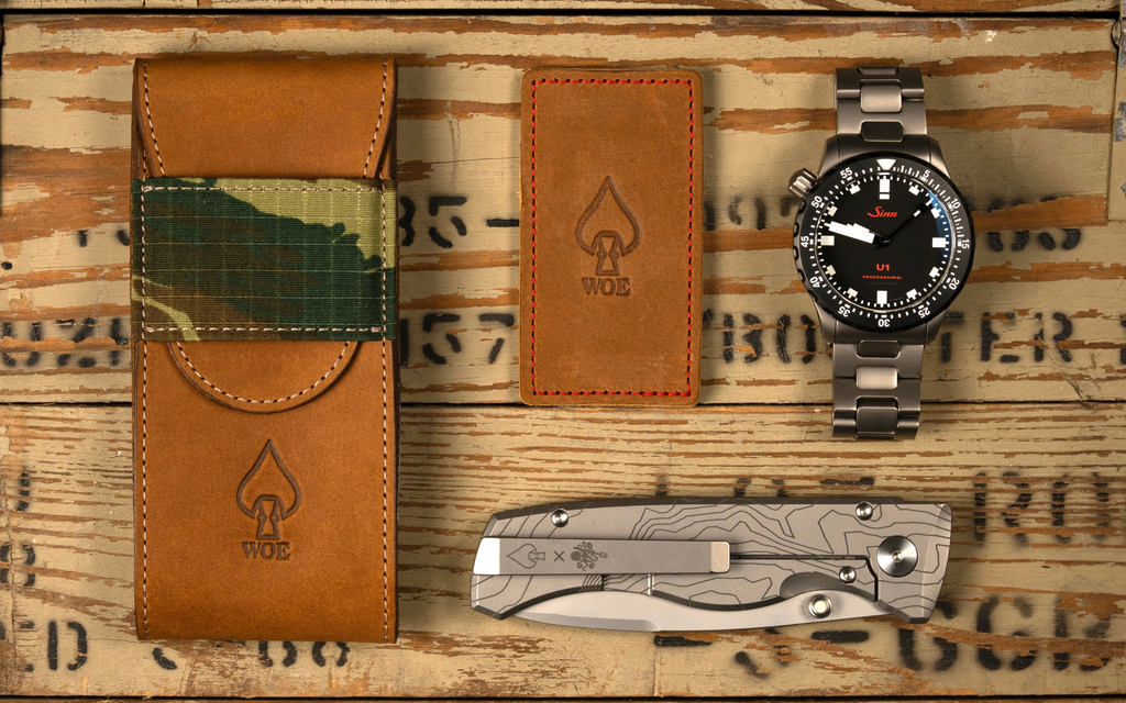 Version 7 of our Travel Pouch is made with Greek Army “Lizard” camo. (Photo Credit: Brock Stevens)