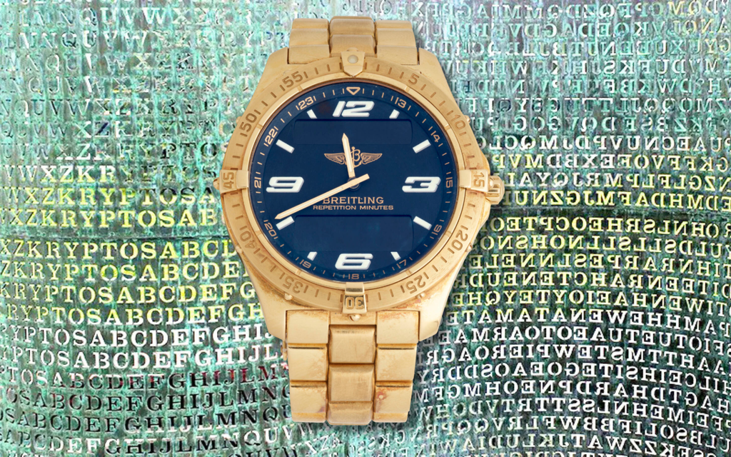 Breitling Aerospace (K-Series, 40mm, in solid gold).&nbsp;